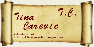 Tina Carević vizit kartica